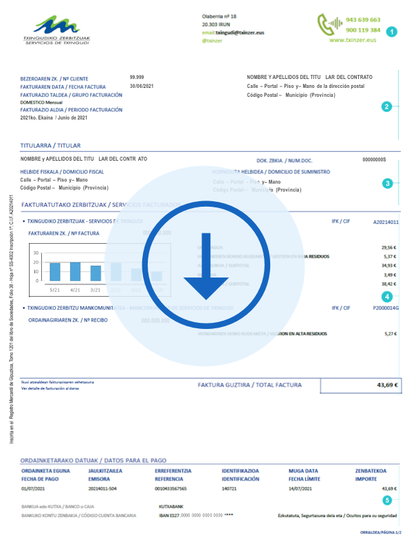 Descargar factura explicada